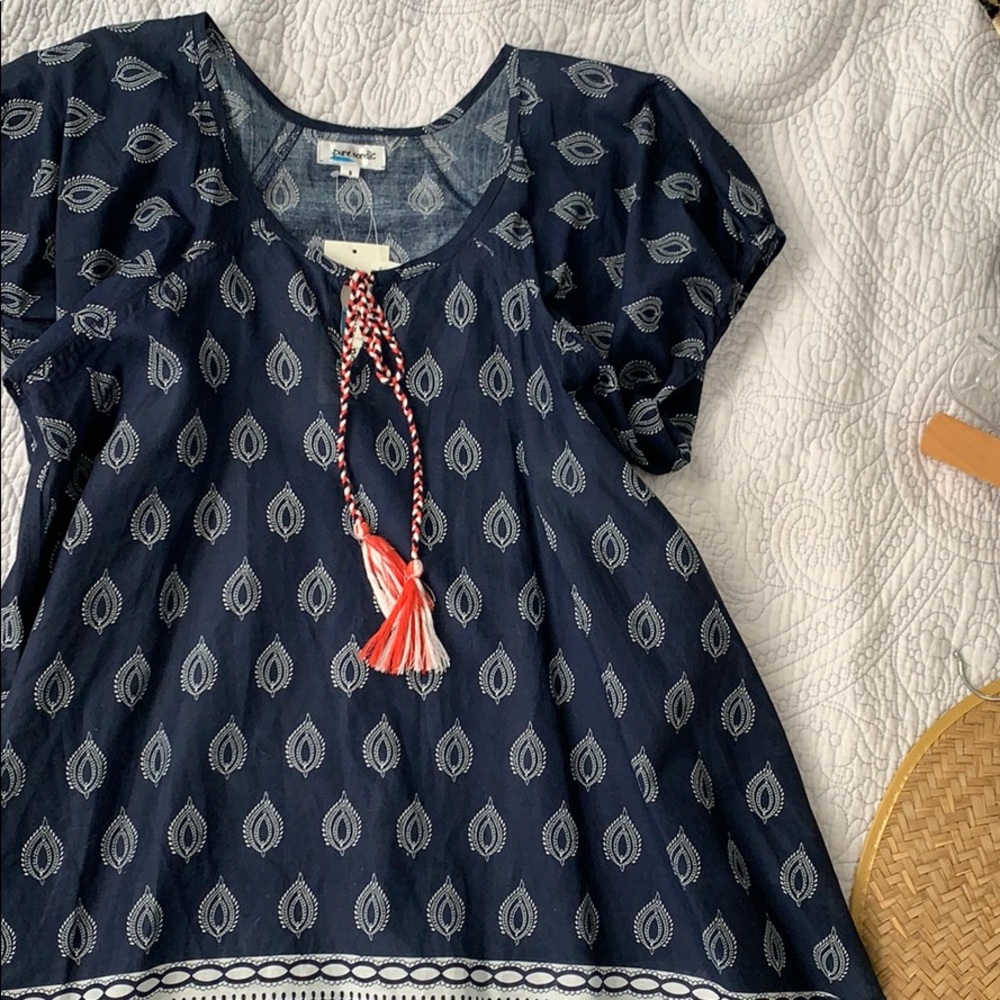 Neiman Marcus navy swing top.